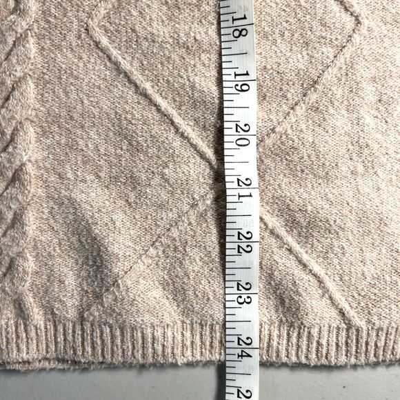 Chicos Crew Neck Long Sleeve Neutral Beige Sweater Chicos size 3 or XL - Picture 6 of 6